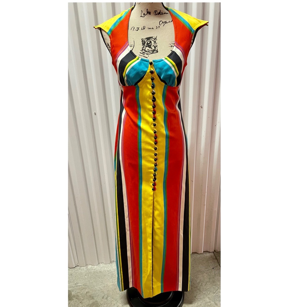Vintage Striped Maxi dress
